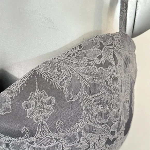 NWT Guess Gray Embroidered Bustier Top - Picture 2 of 10